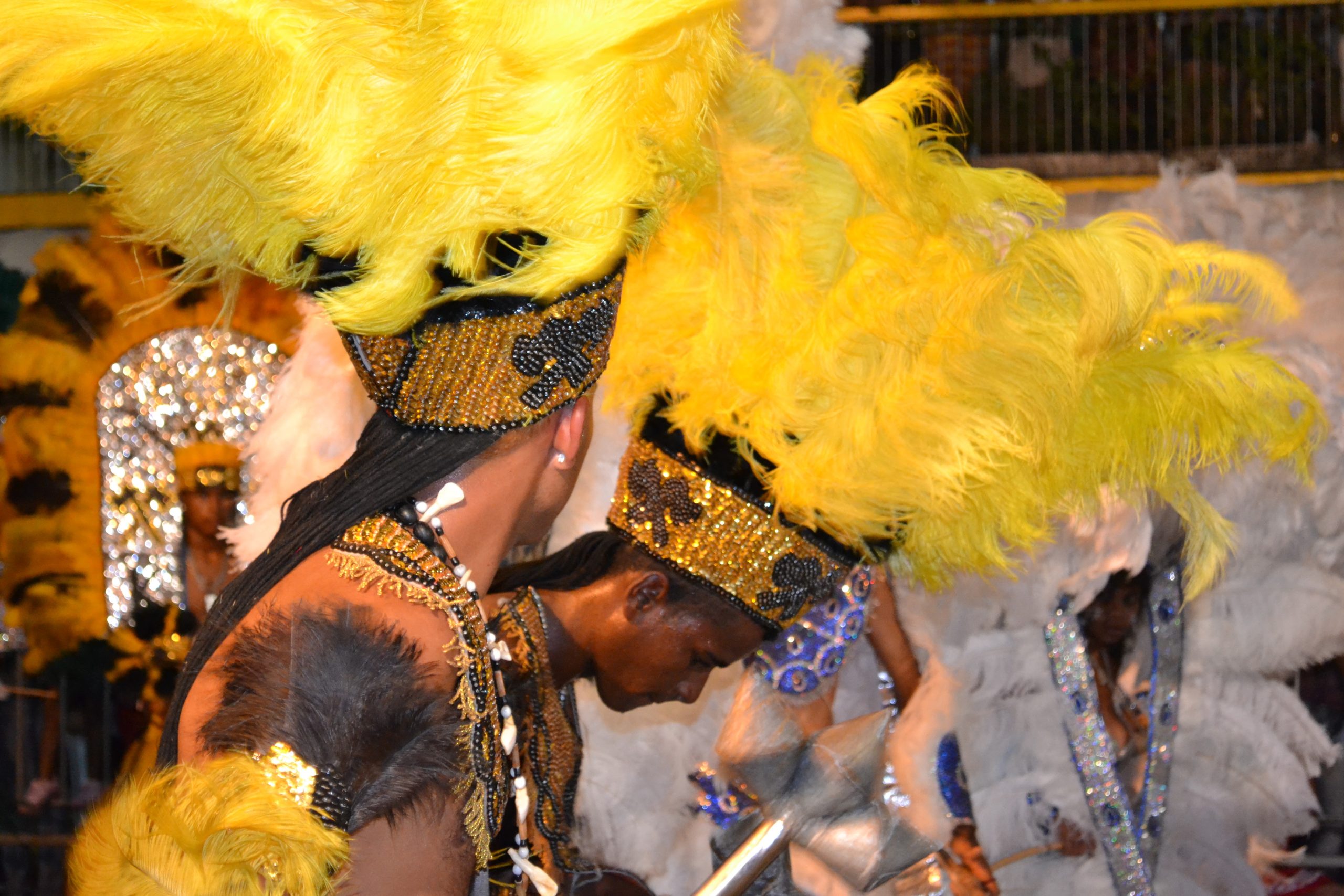 Integrantes de Caboclinho no Encontro de Caboclinhos e Tribos de Goiana.